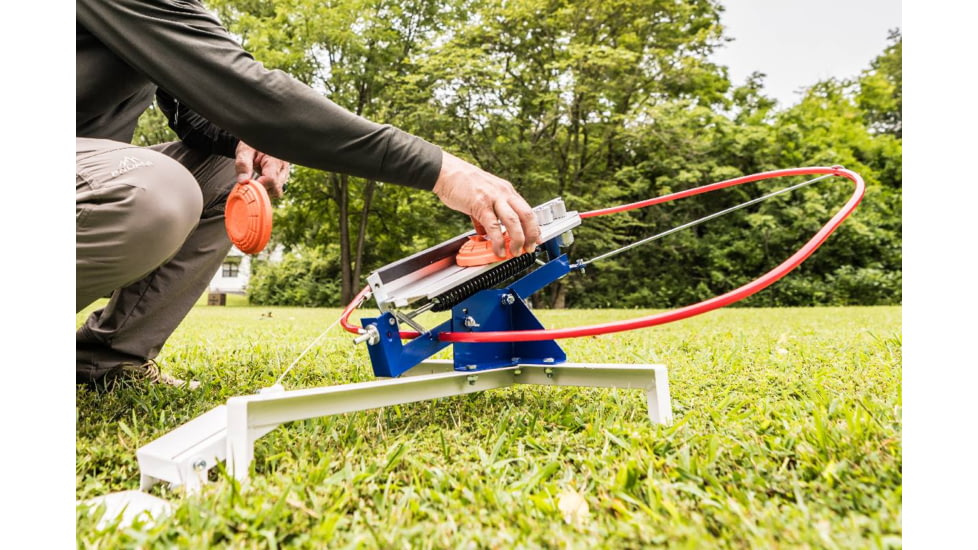 Do All Outdoors Competitor Sport Trap Launcher, Red White Blue, 2 or 2 Clays, CT202