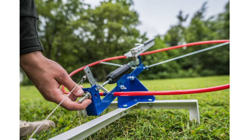 Do All Outdoors Competitor Sport Trap Launcher, Red White Blue, 2 or 2 Clays, CT202