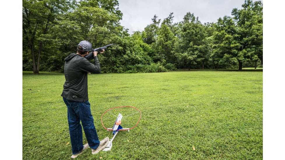 Do All Outdoors Competitor Sport Trap Launcher, Red White Blue, 2 or 2 Clays, CT202