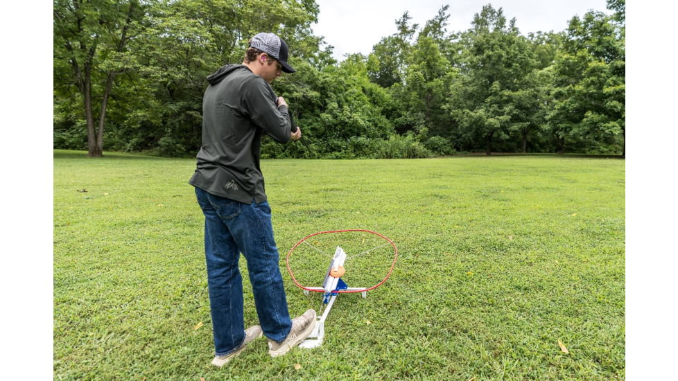 Do All Outdoors Competitor Sport Trap Launcher, Red White Blue, 2 or 2 Clays, CT202