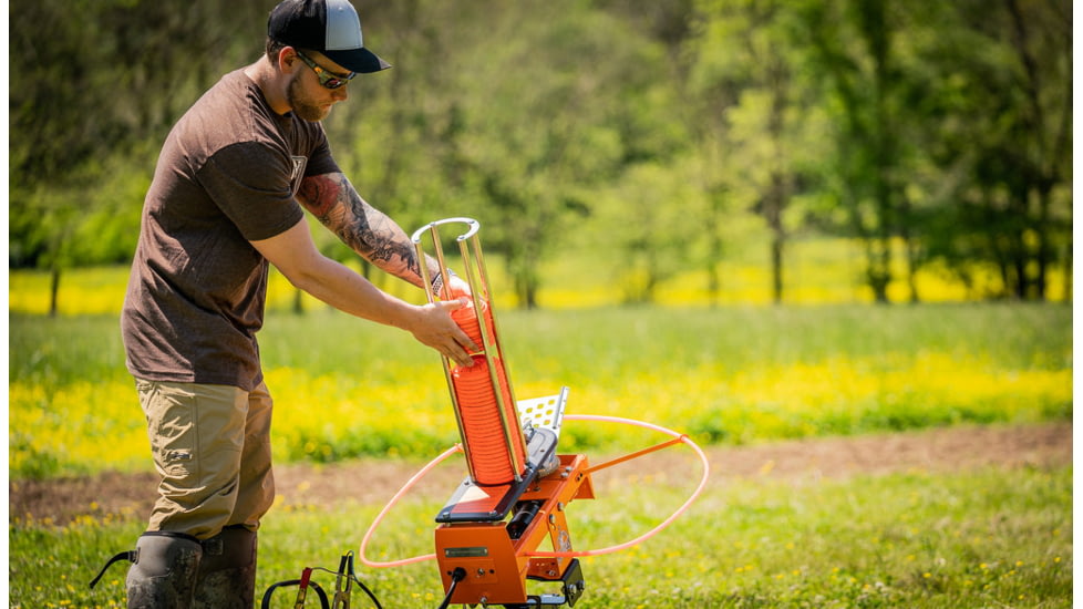 EDEMO Do All Outdoors Fowl Play Launcher, Orange, 50 Clays, FP25, EDEMO1