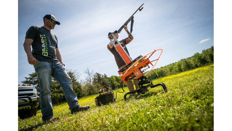 EDEMO Do All Outdoors Fowl Play Launcher, Orange, 50 Clays, FP25, EDEMO1