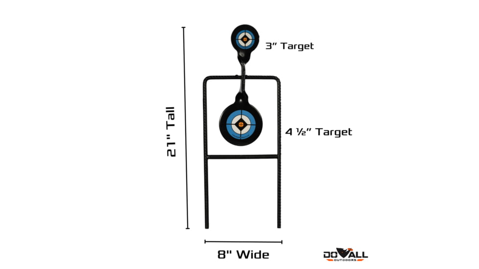 Do All Outdoors Handgun Rebar Spinner, Black, 9 mm to 45 Cal, HGRB5