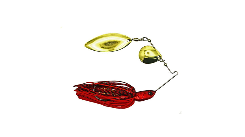 Dobyns D-Blade Advantage Series Spinnerbaits, Colorado/Willow Blade, 3/8oz, Delta Craw, ADV 3/8 A01 COL/WIL
