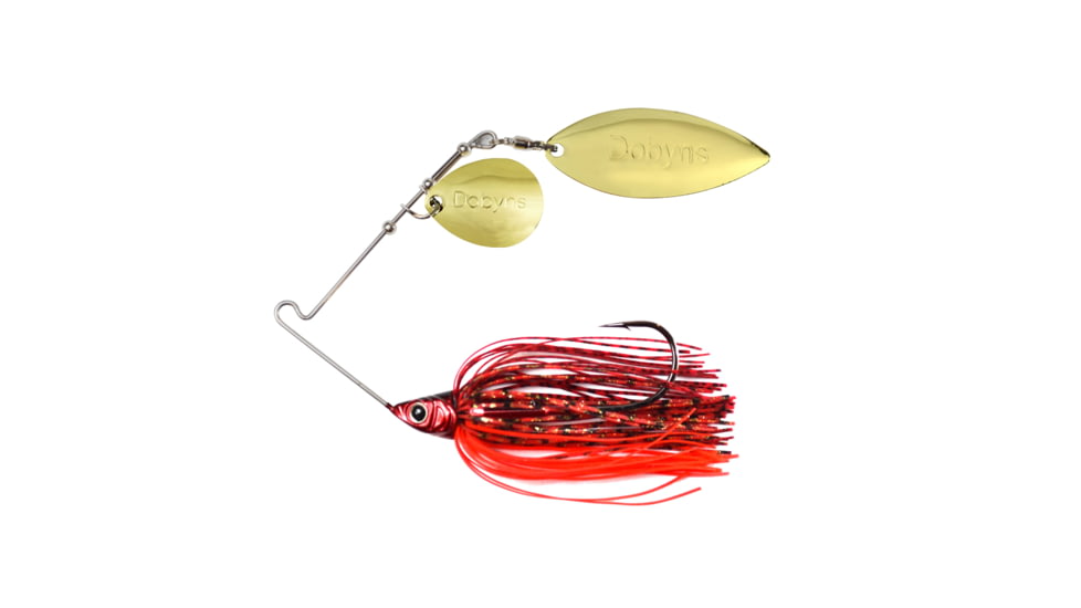 Dobyns D-Blade Beast Series Spinnerbaits, Colorado/Willow Blade, 3/4oz, Delta Craw, BST 3/4 B01 COL/WIL