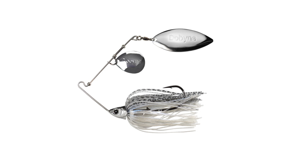Dobyns D-Blade Beast Series Spinnerbaits, Colorado/Willow Blade, 3/4oz, Shimmer Shad, BST 3/4 B03 COL/WIL