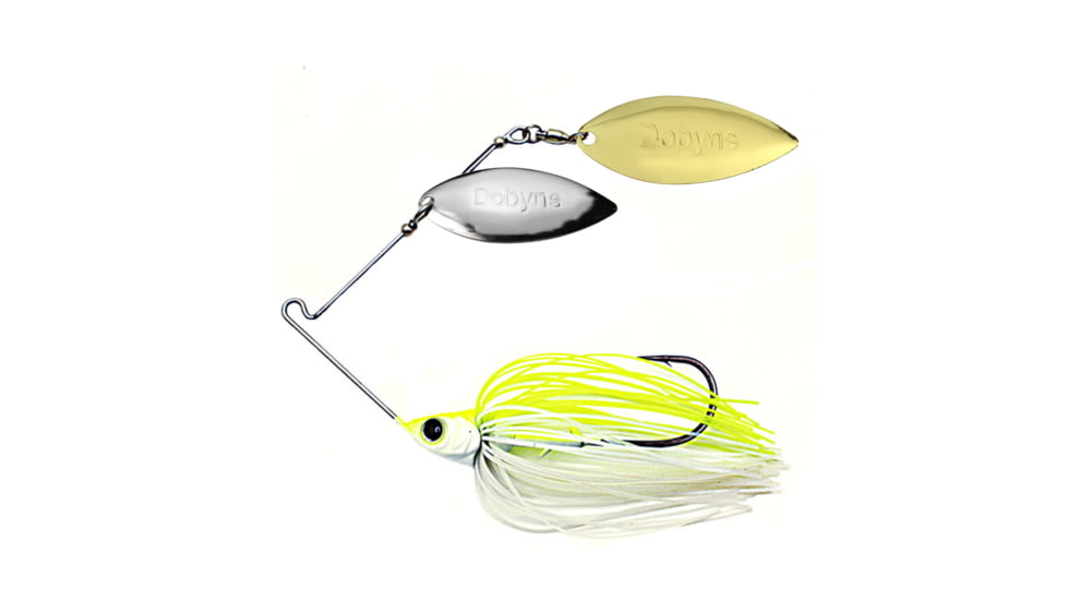 Dobyns D-Blade Beast Series Spinnerbaits, Willow/Willow Blade, 3/4oz, Chartreuse Light Shimmer, BST 3/4 B11 WIL/WIL