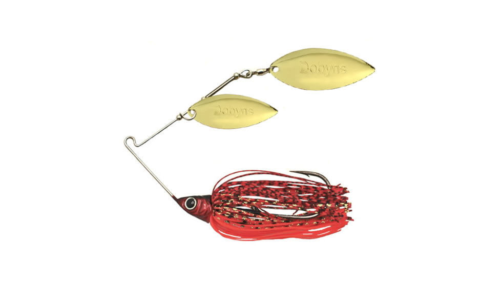 Dobyns D-Blade Beast Series Spinnerbaits, Willow/Willow Blade, 3/4oz, Delta Craw, BST 3/4 B01 WIL/WIL