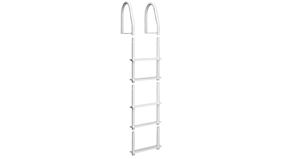 Dock Edge 5 Step Ladder Bight White Galvalume Fixed 39332