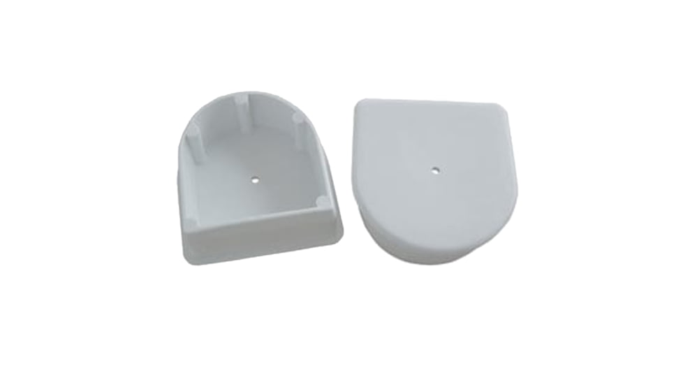 Dock Edge Large End Plug - White, 2-Pack, DE1026F