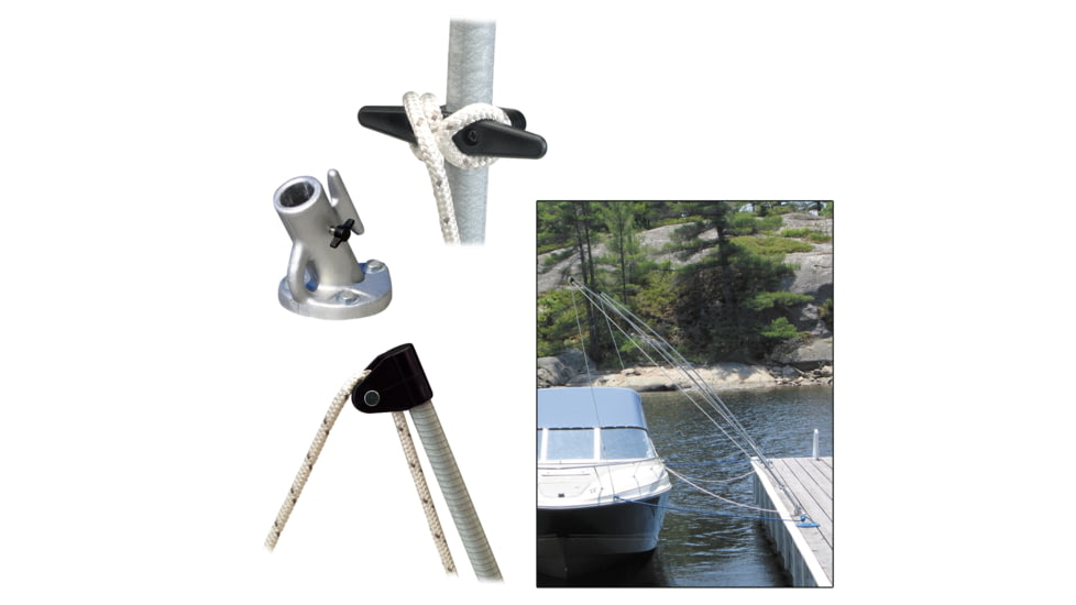 Dock Edge Mooring Whips 2PC 12ft 5,000 LBS up to 23ft Premium 38507