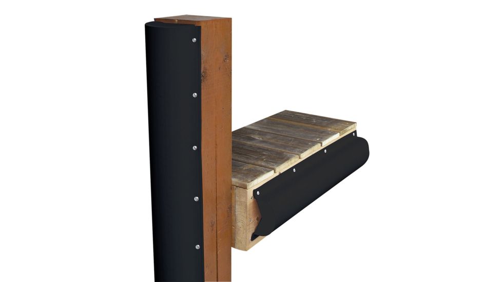 Dock Edge Piling Bumper - One End Capped - 6' - Black 64084