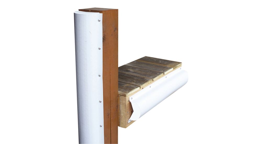 Dock Edge Piling Bumper - One End Capped - 6' - White 64083