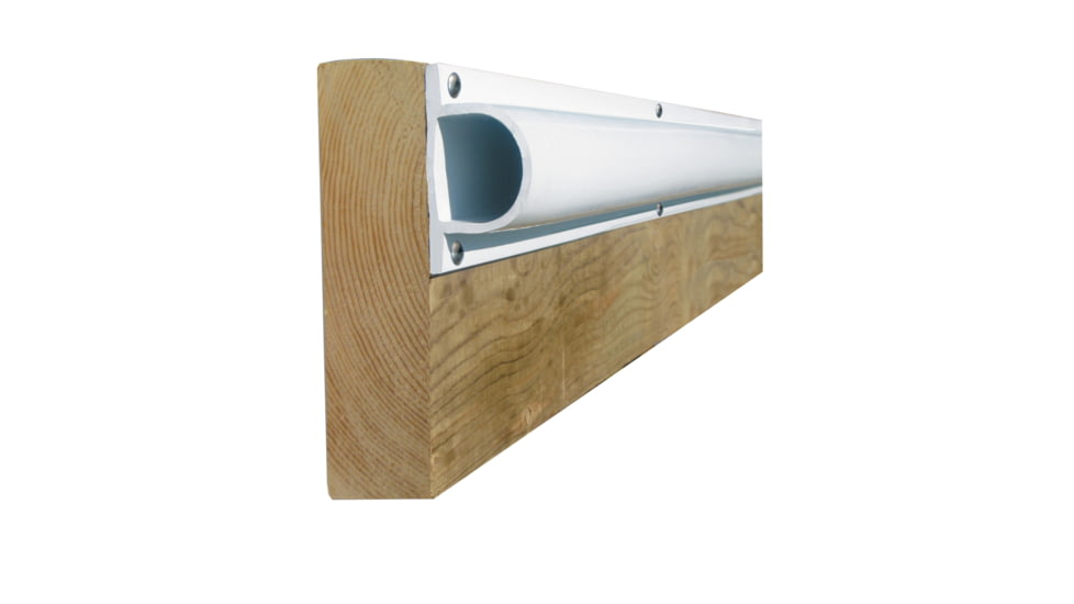 Dock Edge PRODOCK Heavy "D" Dock Profile - 3 8' Sections - White 50122