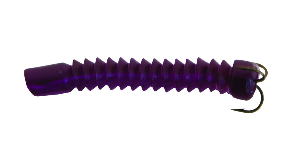 Docs Catfish Bait Company Super Catfish Worm, Purple, 2-1/2in, 2 Pack, 21212