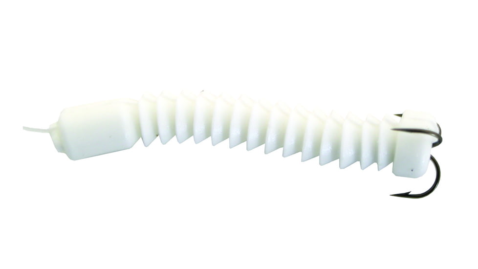 Docs Catfish Bait Company Super Catfish Worm, White, 2-1/2in, 2 Pack, 21218