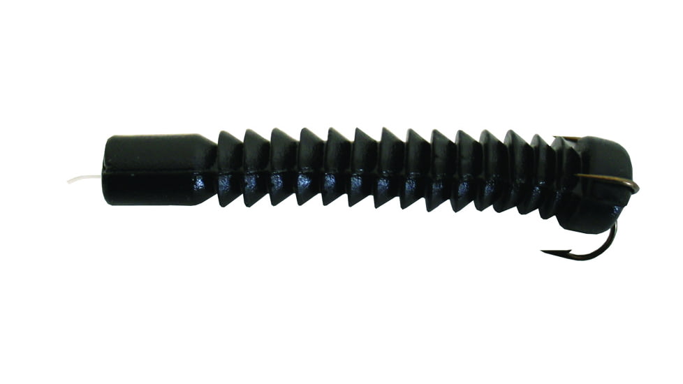 Docs Catfish Bait Company Super Worm, Black, 2 Pack, 21235