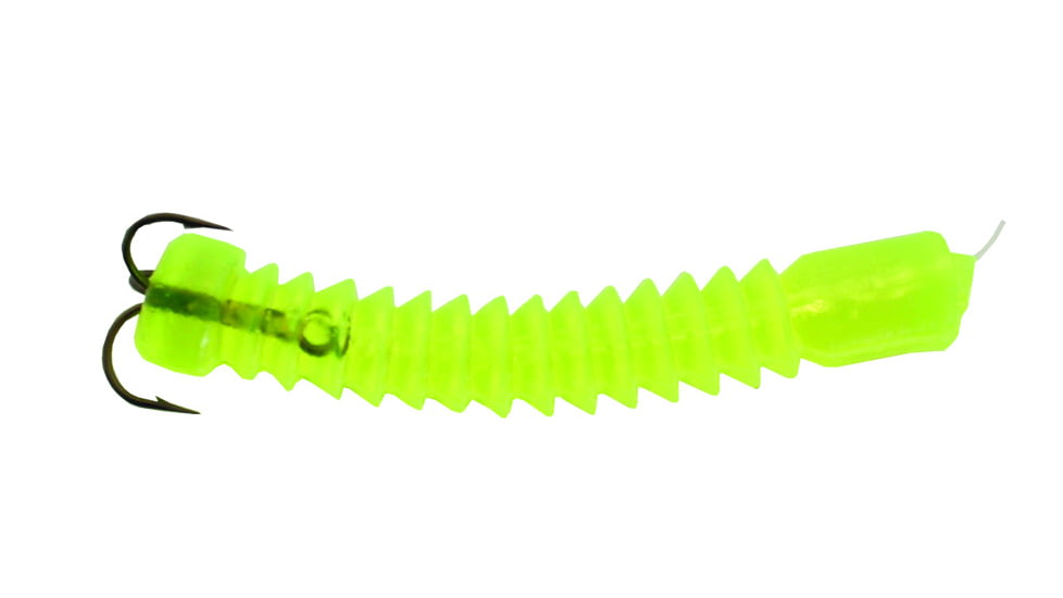 Docs Catfish Bait Company Super Worm, Chartreuse, 2 Pack, 21240