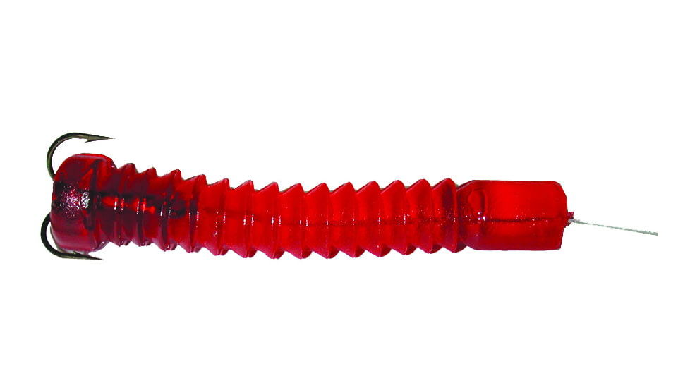 Docs Catfish Bait Company Super Worm, Red, 2 Pack, 21250