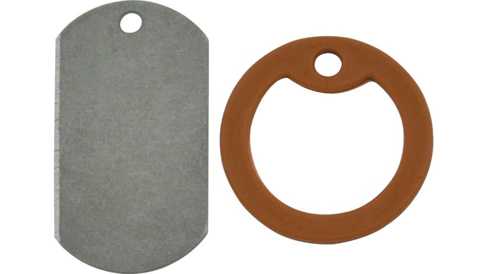 Dog Tag Self Defense Knife Brown DT001B