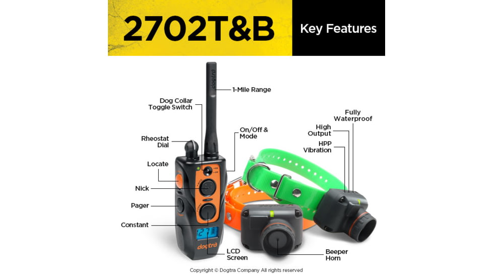 Dogtra 2702T&amp;B, Orange, 2702T&amp;B