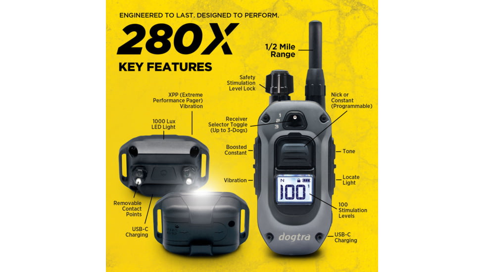 Dogtra 280X Remote Collar 1-Dog Unit
