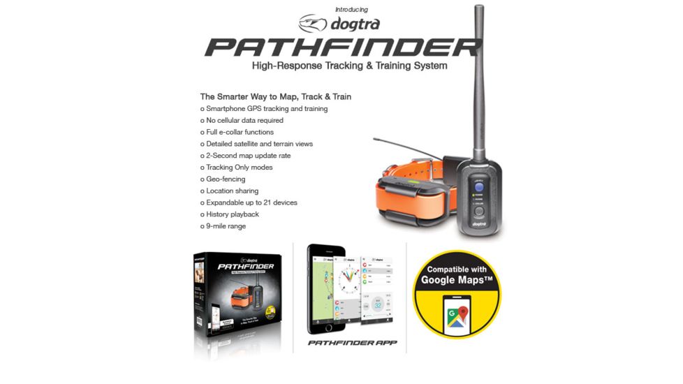 Dogtra PATHFINDER Training Collar and GPS w/Transmitter, Orange PATHFINDER