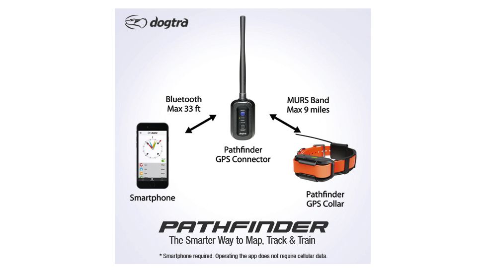 Dogtra PATHFINDER Training Collar and GPS w/Transmitter, Orange PATHFINDER