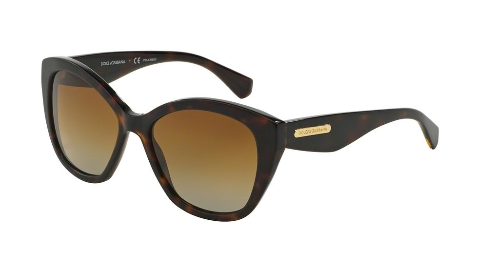 Dolce&amp;Gabbana 3 LAYERS DG4220 Sunglasses 2937T5-55 - Havana/Matte Havana Frame, Polar Brown Gradient Lenses