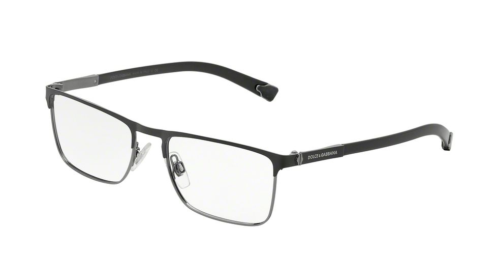 Dolce&amp;Gabbana BASALTO COLLECTION DG1259 Bifocal Prescription Eyeglasses 1106-53 - Matte Black/Gunmetal Frame