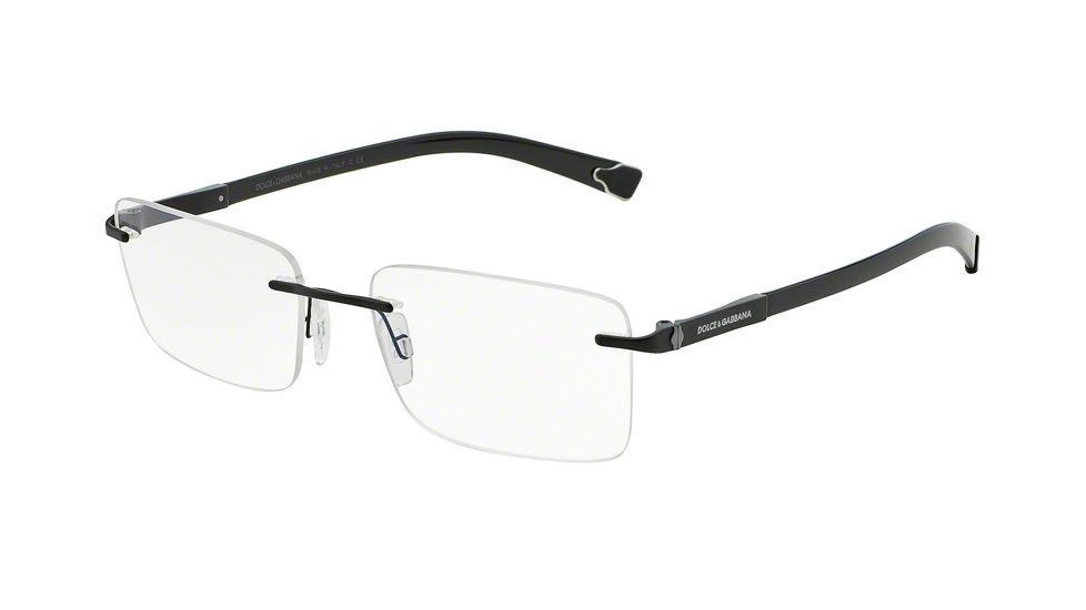 Dolce&amp;Gabbana BASALTO COLLECTION DG1260 Bifocal Prescription Eyeglasses 1106-53 - Matte Black/Gunmetal Frame