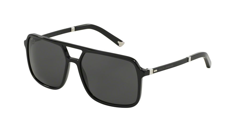 Dolce&amp;Gabbana BASALTO COLLECTION DG4241 Bifocal Prescription Sunglasses DG4241-501-87-58 - Lens Diameter 58 mm, Frame Color Black