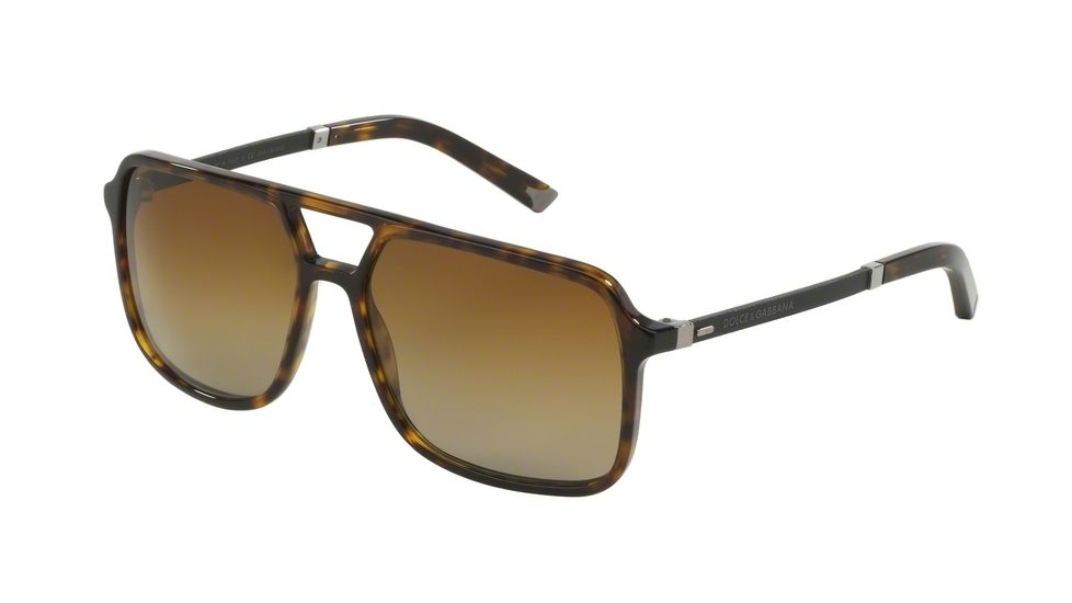 Dolce&amp;Gabbana BASALTO COLLECTION DG4241 Bifocal Prescription Sunglasses DG4241-502-T5-58 - Lens Diameter 58 mm, Frame Color Havana