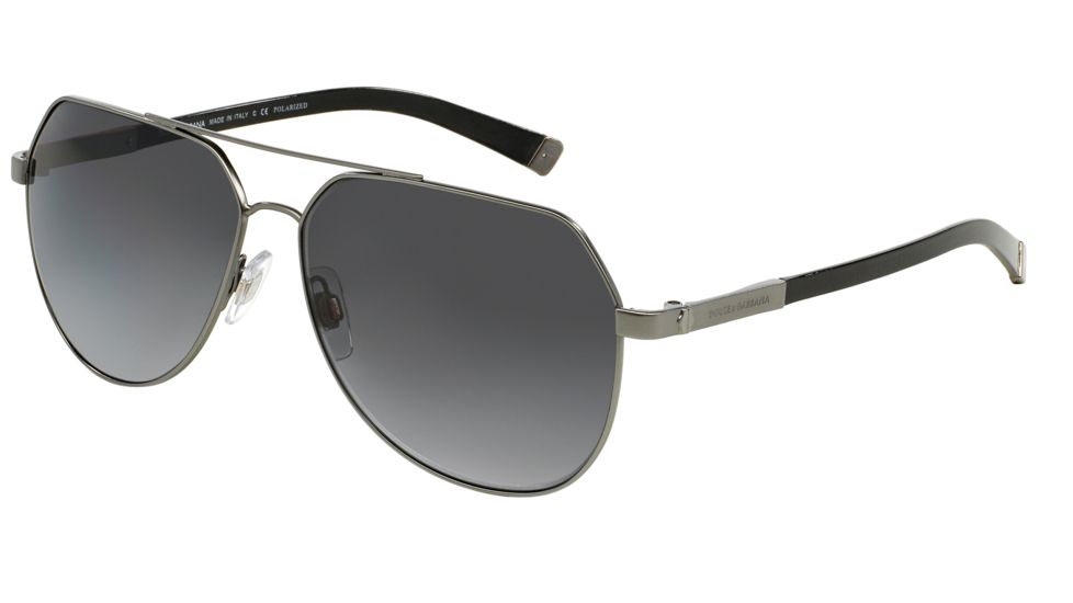 Dolce&amp;Gabbana BASALTO DG2133 Single Vision Prescription Sunglasses DG2133-1108T3-60 - Lens Diameter 60 mm, Frame Color Sand Gunmetal/shiny