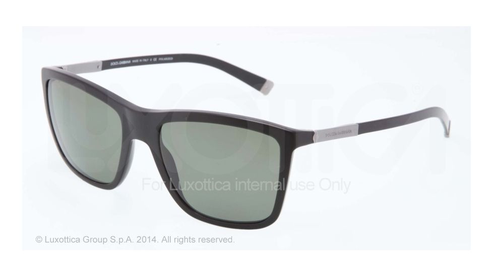 Dolce&amp;Gabbana BASALTO DG4210 Progressive Prescription Sunglasses DG4210-19349A-55 - Lens Diameter 55 mm, Frame Color Matte Black