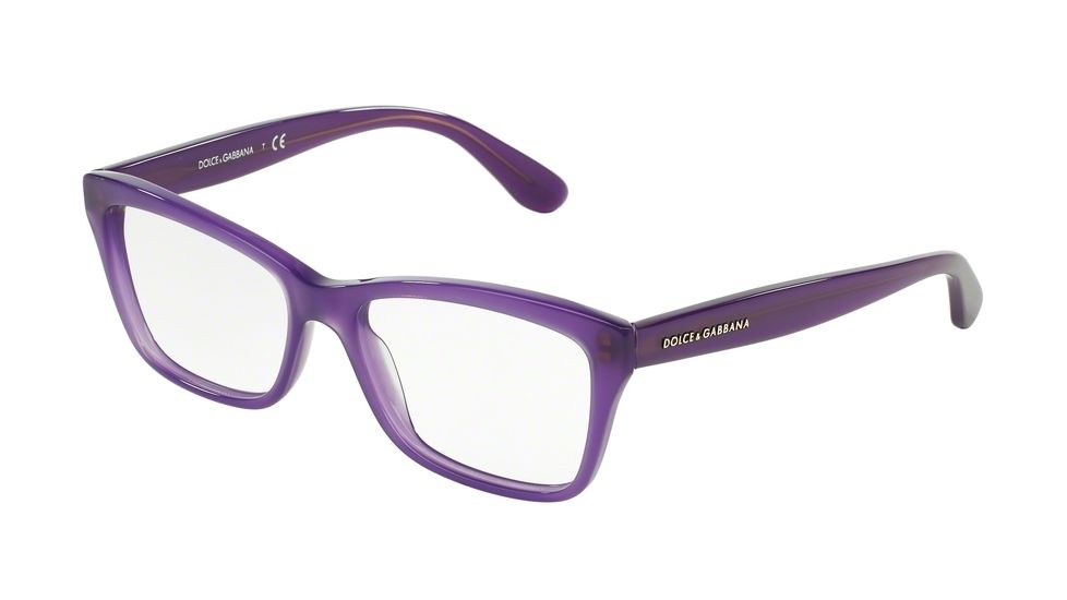 Dolce&Gabbana CONTEMPORARY DG3215 Progressive Prescription Eyeglasses 2914-52 - Opal Violet Frame