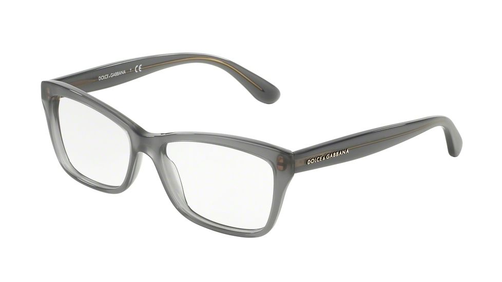 Dolce&Gabbana CONTEMPORARY DG3215 Progressive Prescription Eyeglasses 2915-52 - Opal Grey Frame