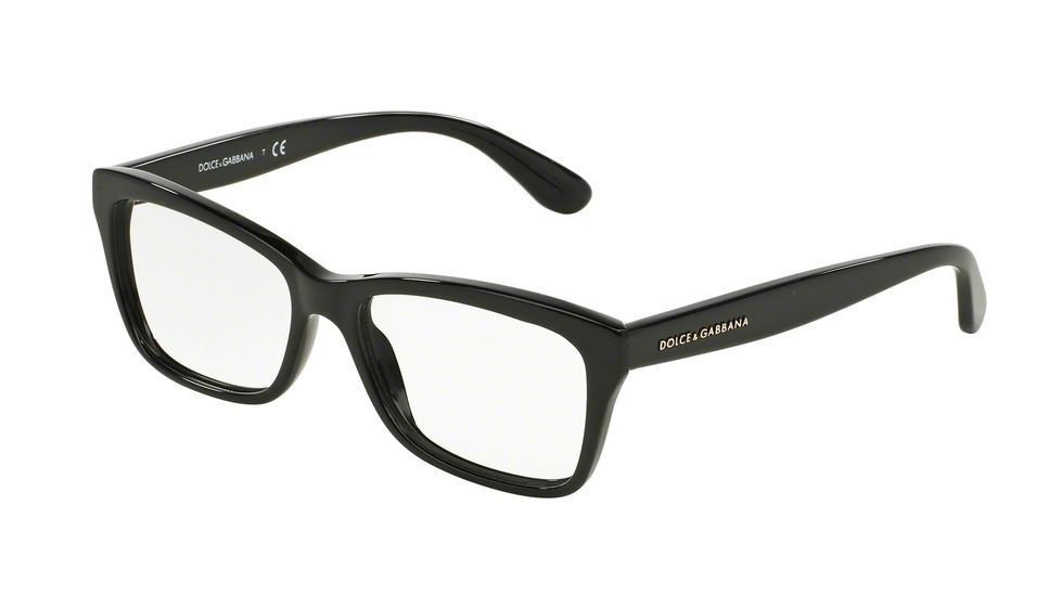 Dolce&Gabbana CONTEMPORARY DG3215 Progressive Prescription Eyeglasses 501-52 - Black Frame