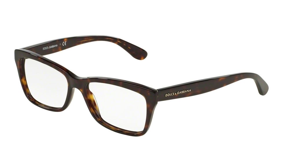 Dolce&Gabbana CONTEMPORARY DG3215 Progressive Prescription Eyeglasses 502-52 - Havana Frame