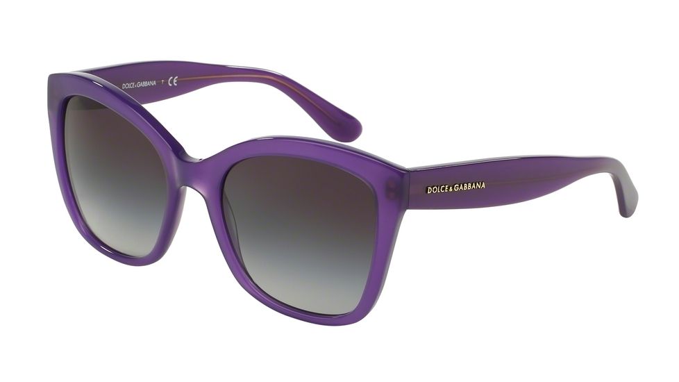Dolce&amp;Gabbana CONTEMPORARY DG4240 Sunglasses 29148G-54 - Opal Violet Frame, Grey Gradient Lenses