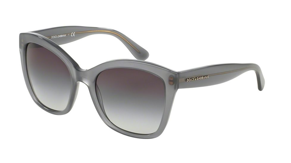 Dolce&amp;Gabbana CONTEMPORARY DG4240 Sunglasses 29158G-54 - Opal Grey Frame, Grey Gradient Lenses