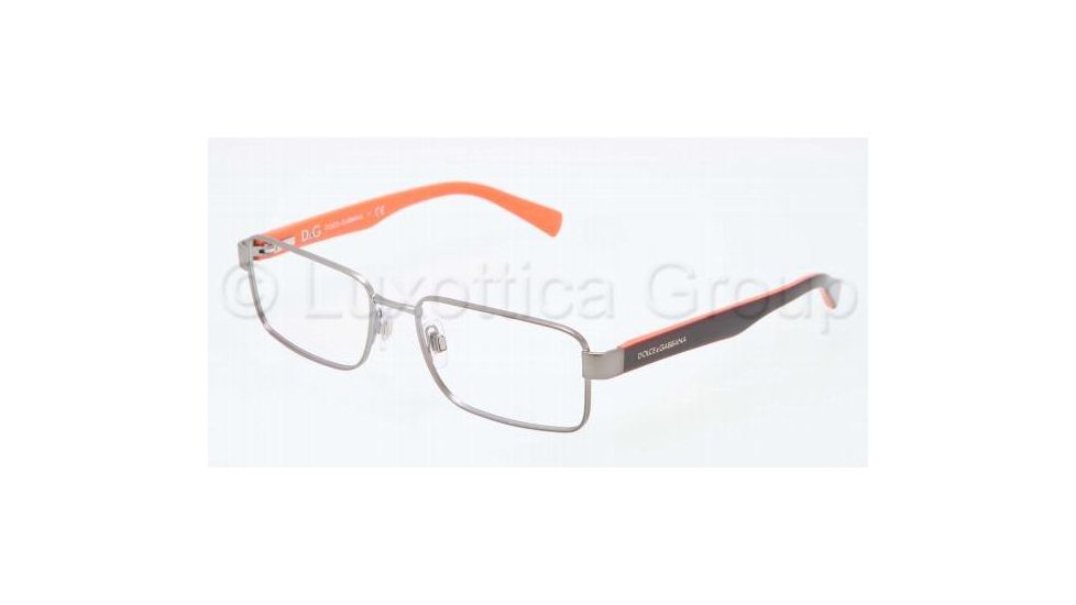 Dolce&amp;Gabbana CONTRAST DG1238P Eyeglass Frames 1173-5217 - Matte Gunmetal Frame