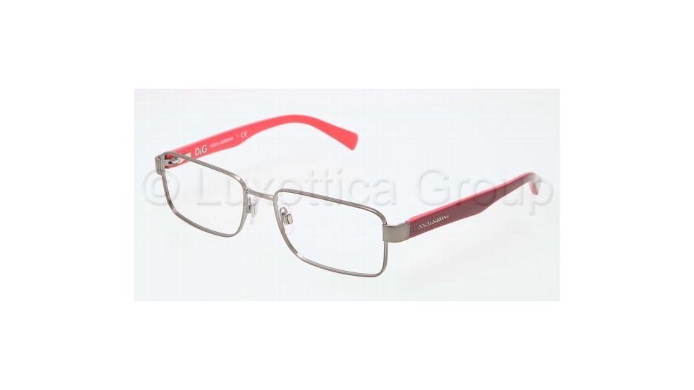 Dolce&amp;Gabbana CONTRAST DG1238P Eyeglass Frames 1174-5217 - Gunmetal Frame
