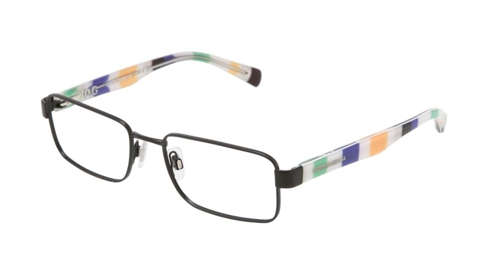 Dolce&amp;Gabbana CONTRAST DG1238P Eyeglass Frames 1237-52 - Matte Black Frame