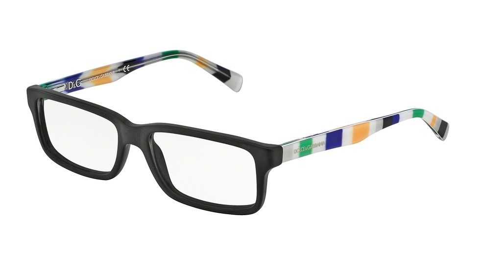 Dolce&amp;Gabbana CONTRAST DG3148P Progressive Prescription Eyeglasses 2756-55 - Matte Black Frame