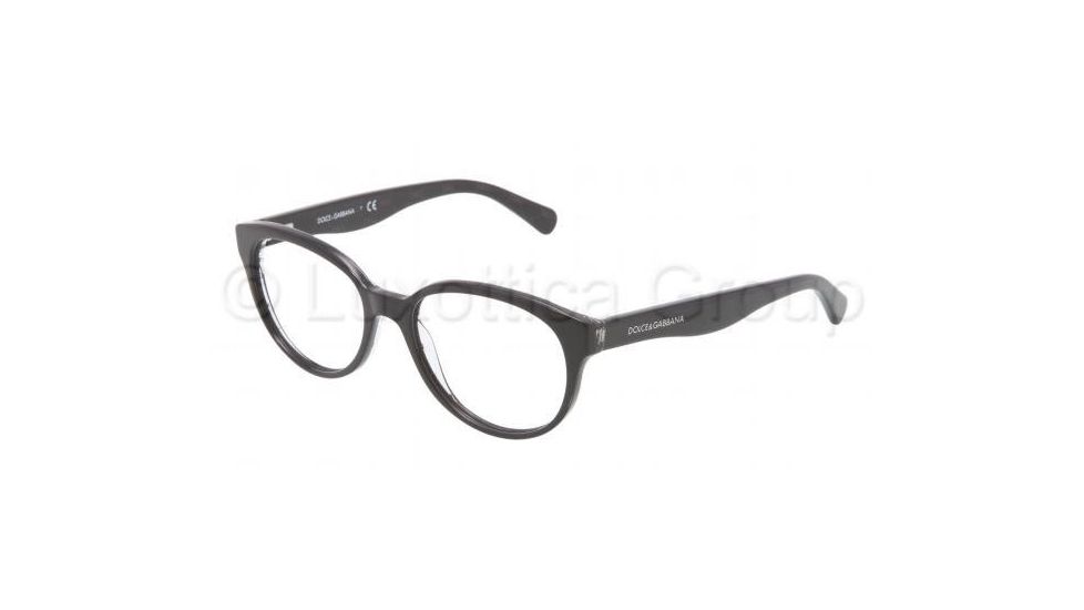 Dolce&amp;Gabbana D&amp;G ALL OVER DG3146P Single Vision Prescription Eyeglasses 2667-5017 - Dark Steel Frame