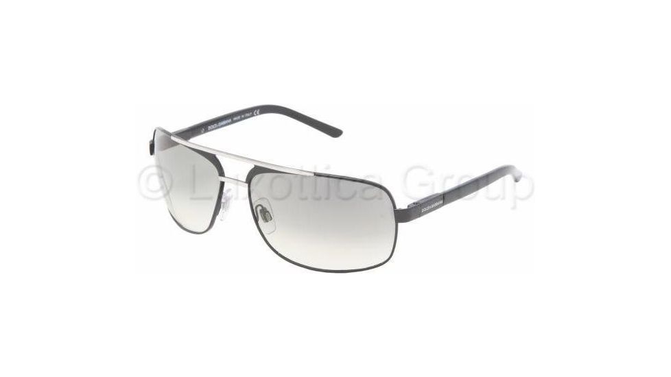Dolce&amp;Gabbana Bifocal Sunglasses DG2049 with Lined Bi-Focal Rx Prescription Lenses DG2049-047-32-6215 - Lens Diameter: 62 mm, Frame Color: Black
