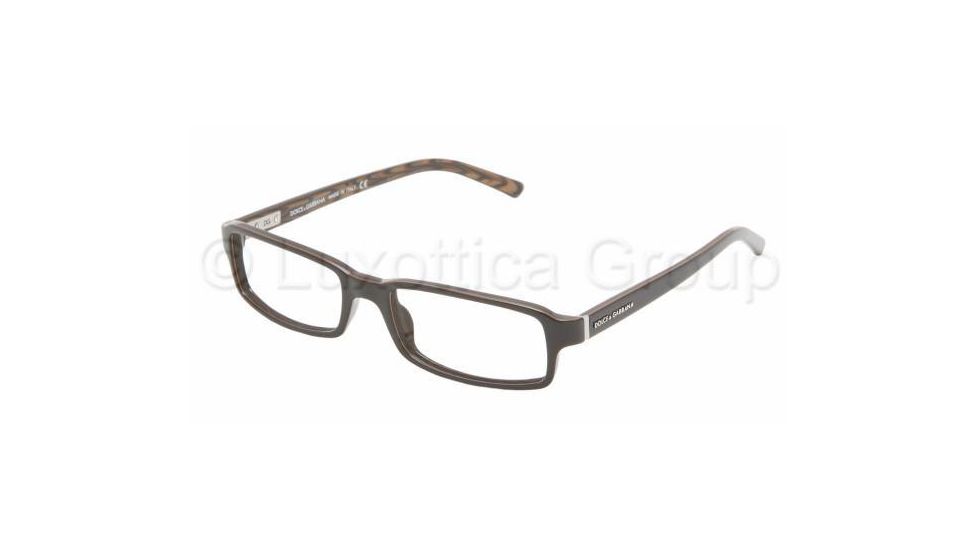 Dolce&amp;Gabbana DG3060 Bifocal Eyeglasses - Brown Spotted Frame / 52 mm Prescription Lenses, 772-5217