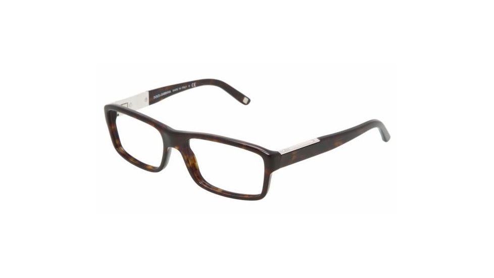 Dolce&amp;Gabbana DG 3070 Eyeglasses Styles - Havana Frame w/Non-Rx 52 mm Diameter Lenses, 502-5217