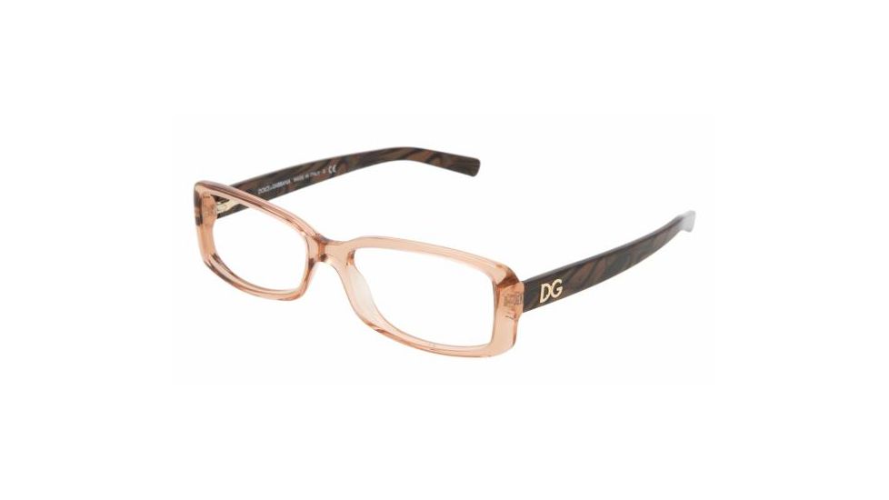 Dolce&amp;Gabbana DG 3074 Eyeglasses Styles - Light Brown Frame w/Non-Rx 52 mm Diameter Lenses, 1524-5216
